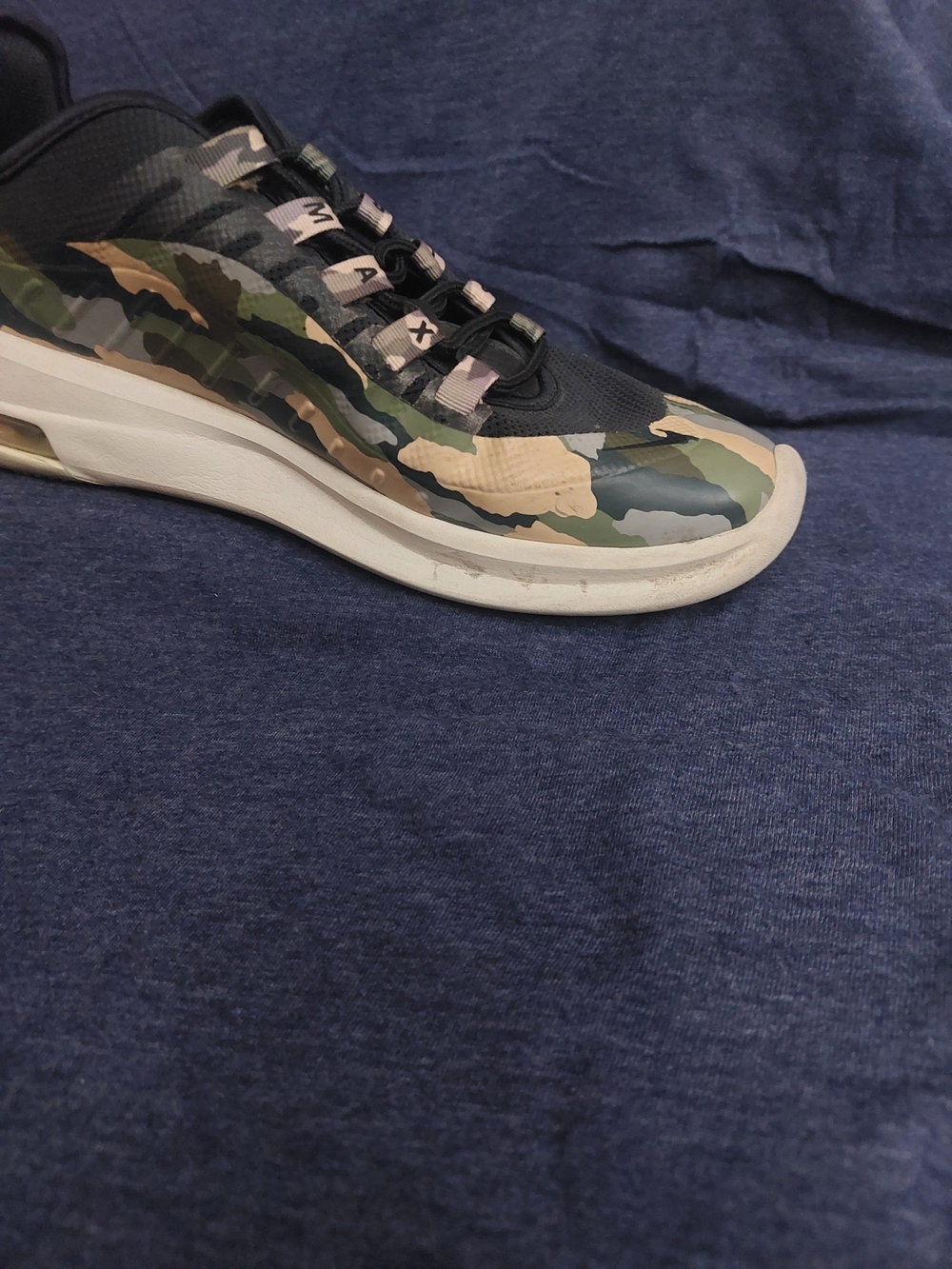 Nike Air Max Women's Camo Print Athletic Shoes in Black and Olive Sz 8 - Picture 10 of 16